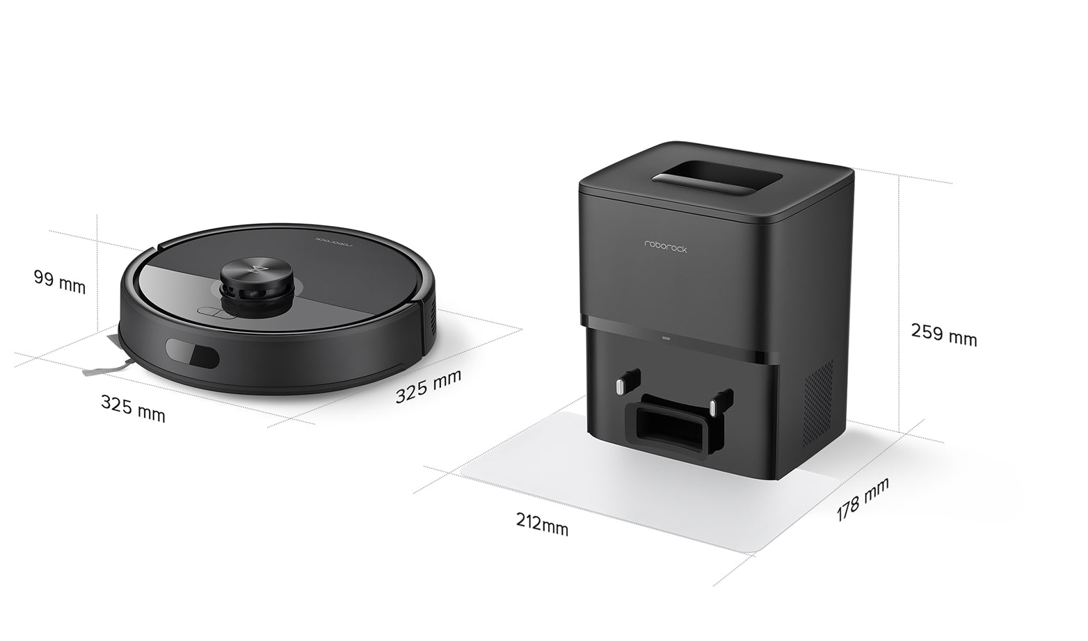 Roborock Q7T+ / Roborock Q7B+ Matmenys